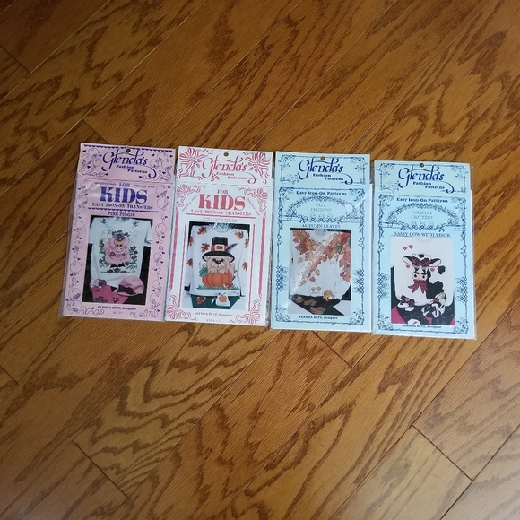 4 TRANSFERS Easy Iron on transfers pattern craft kits - Picture 5 of 8